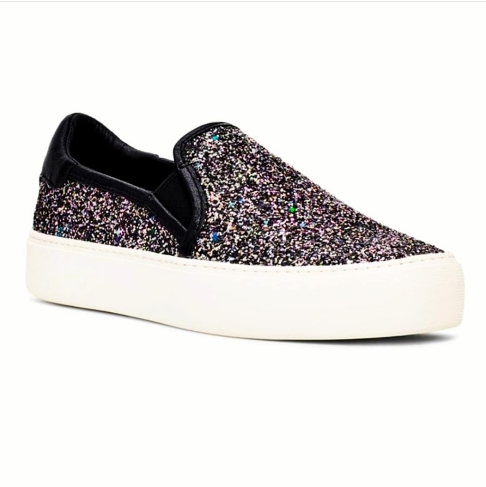 UGG Black Glitter Jass Slip-On Sneaker